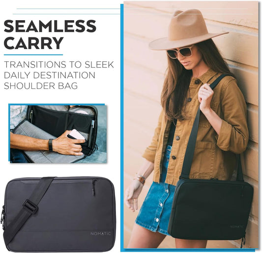 NOMATIC Tech Case: Laptop Protective Case for MacBook Air, iPad Pro, Chromebook Notebook Computer and Chargers, Water Resistance Laptop Computer Bag