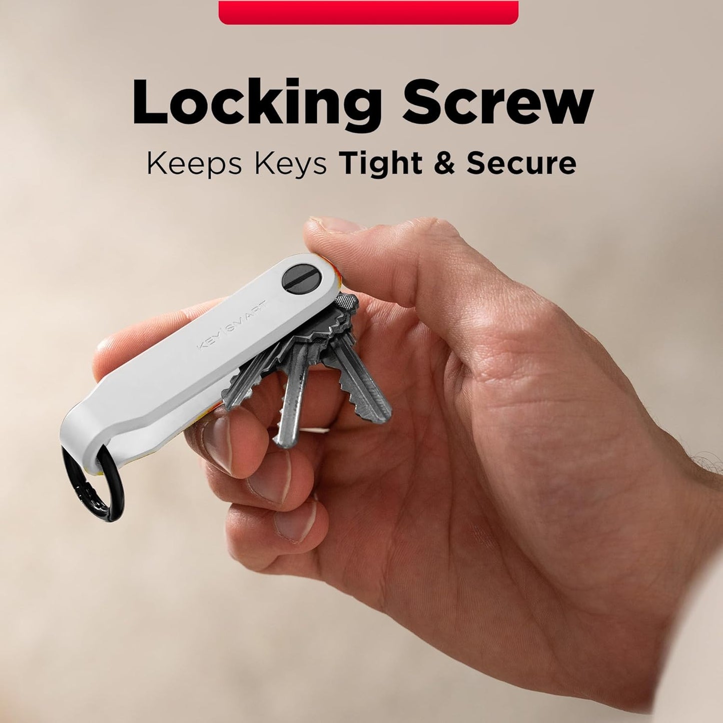 KeySmart Keychain Key Holder - Compact Key Organizer for Key Chain, EDC Key Chains, Key Ring Keychains