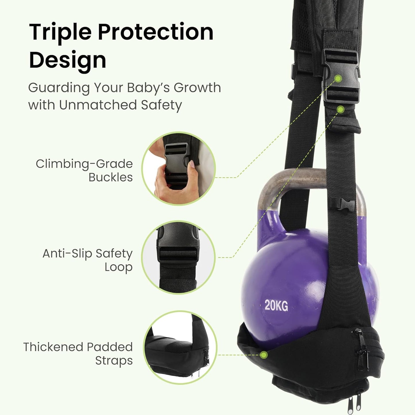 Baby Carrier Newborn to Toddler, Toddler Carrier, Cozy Baby Carrier with Adjustable Padded Shoulder Strap, Suits for 12-36lb