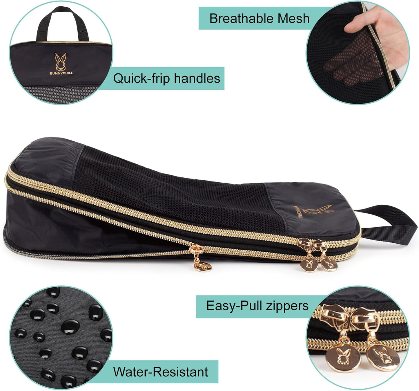 Expandable Compression Packing Cubes for Suitcases,6 Set Lightweight Compressible Travel Packing Organizer for Carry on Suitcase,Organizer Bags Set as Travel Essentials for Women