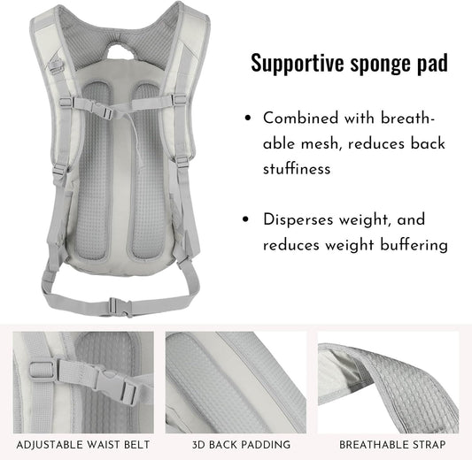 Zavothy 18L Multipurpose Hiking Backpack with 3L Water Bladder – Durable Hydration Backpack with Insulated Bladder Compartment, Hidden Helmet Holder & Rain Cover – for Hiking, Commuting, and Camping