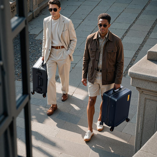 LEVEL8 Carry On Luggage Airline Approved Zipperless with Aluminum Frame, Hard Case Luggage with Spinner Wheels, Metal Travel Suitcase with Double Tsa Locks, 20 Inch, Blue