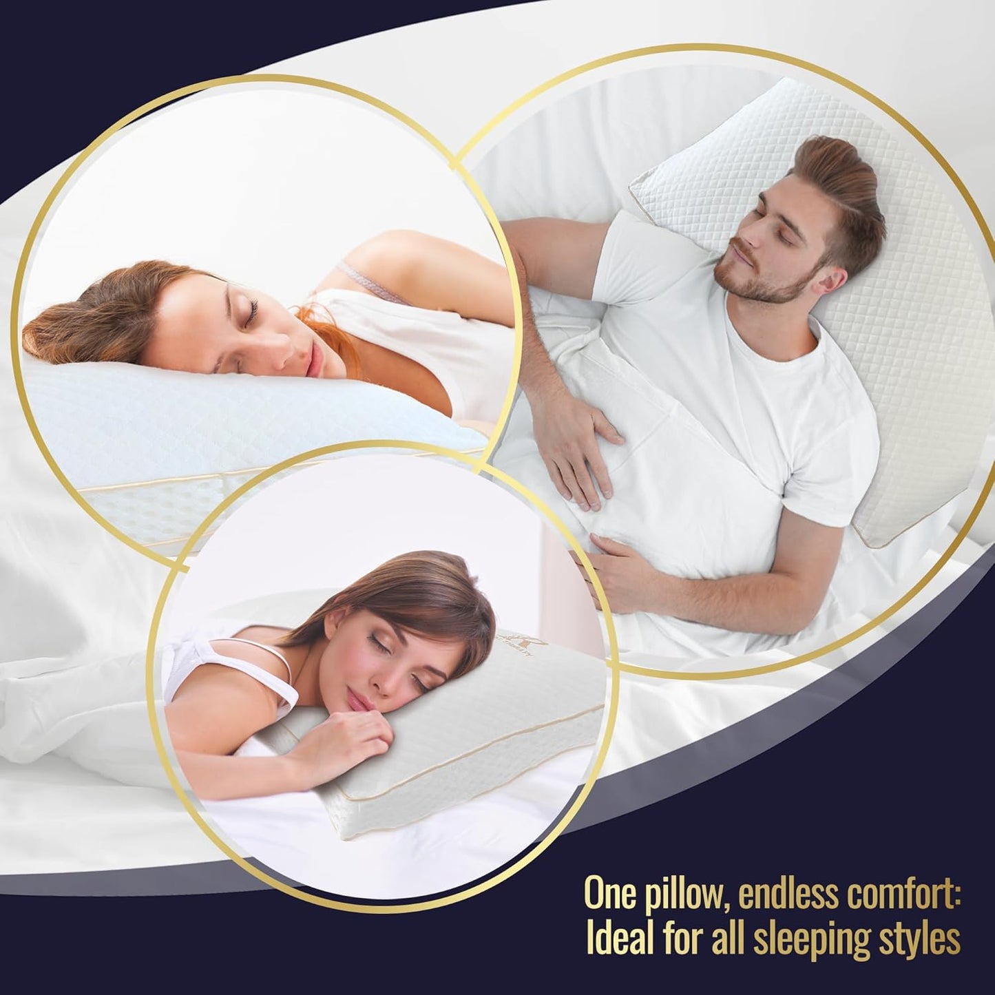 Royal Therapy King Memory Foam Pillow, Adjustable Shredded Odor-Free Pillow for Neck & Shoulder Pain Relief, Support for Back, Stomach, Side Sleepers, AirFlowPRO