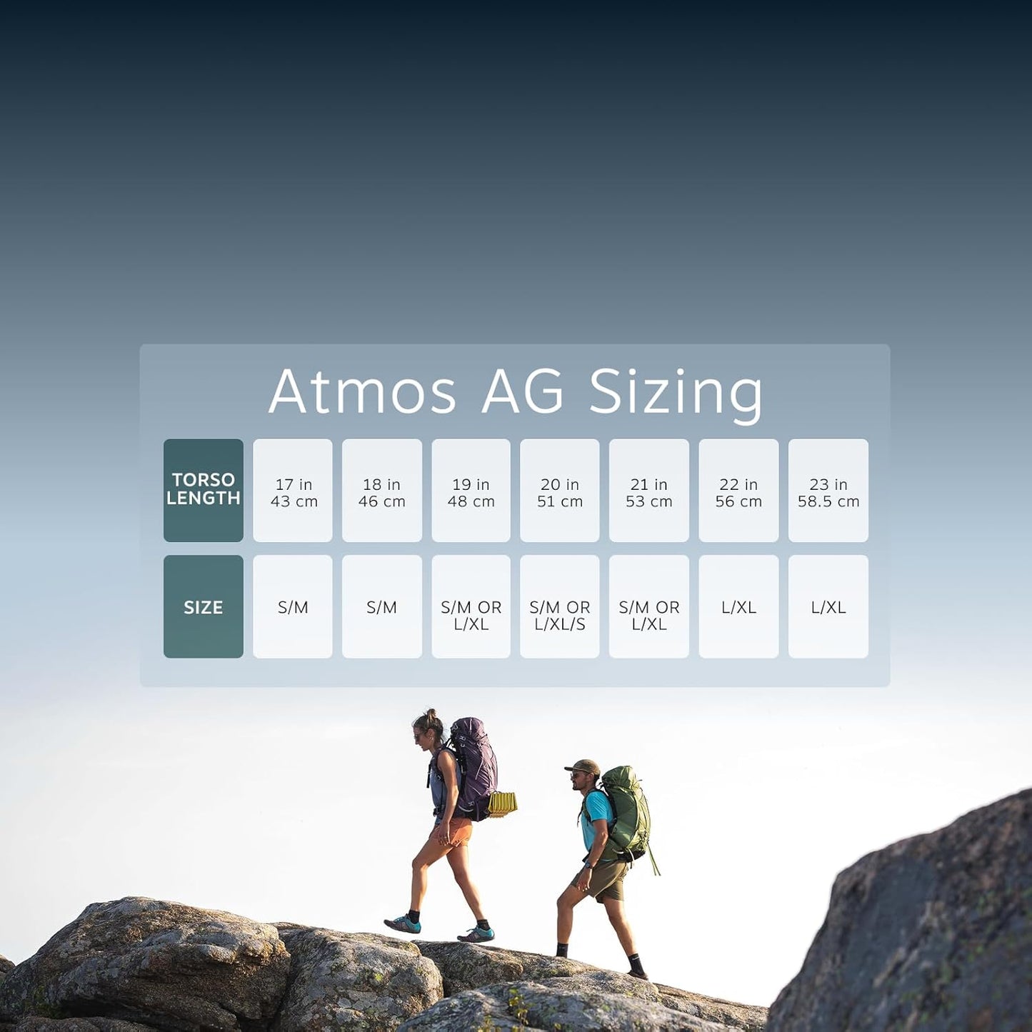 Osprey Atmos AG LT 50L Men's Backpacking Backpack, Black, S/M