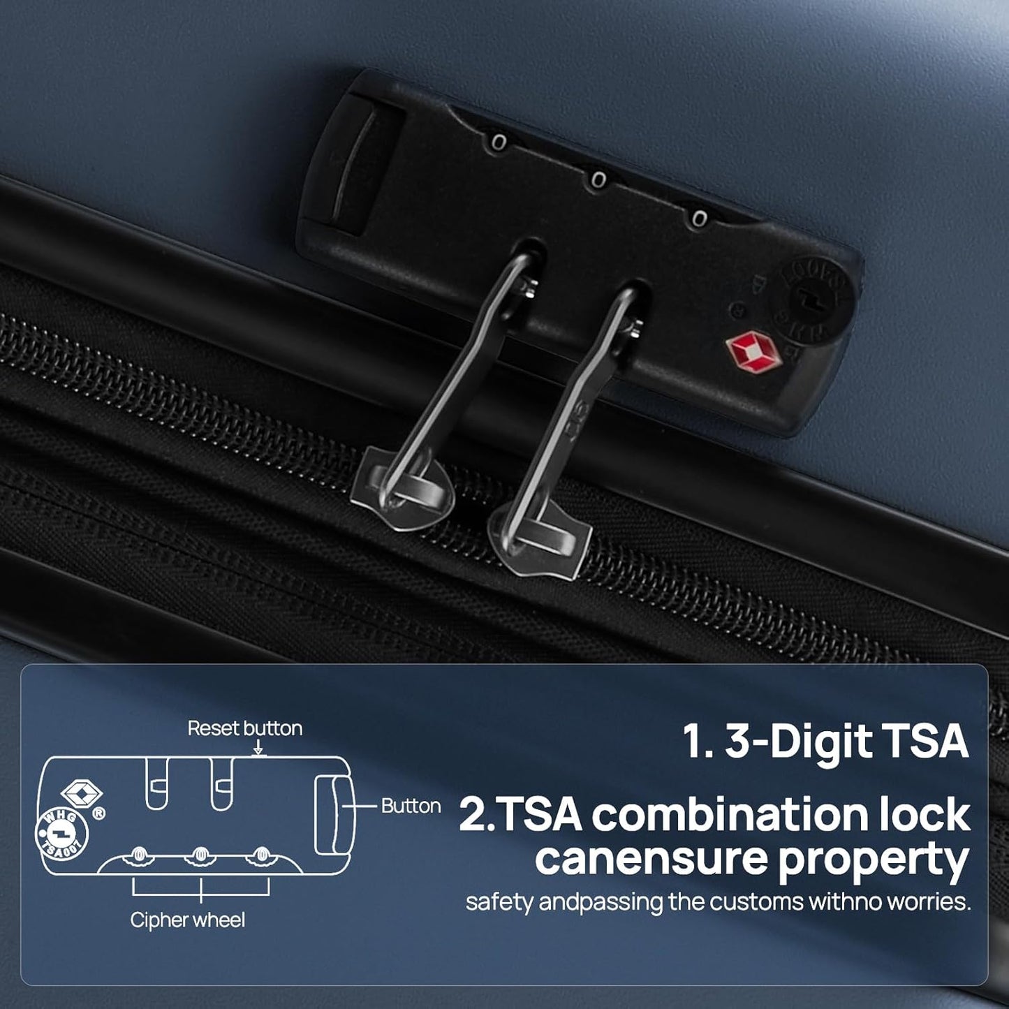 Carry on Luggage 22 X 14 X 9 Airline Approved, 20 Inch Luggage for 3-5 Days Travel, Double Spinner Wheels, 100% Hardshell PC, TSA Lock (09-Grey, Carry-On 20-Inch)