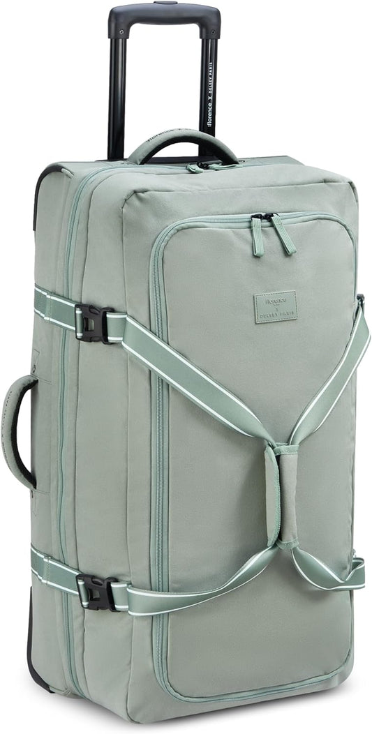 florence by mills Women's Two Wheel Rolling Travel Duffle Bag