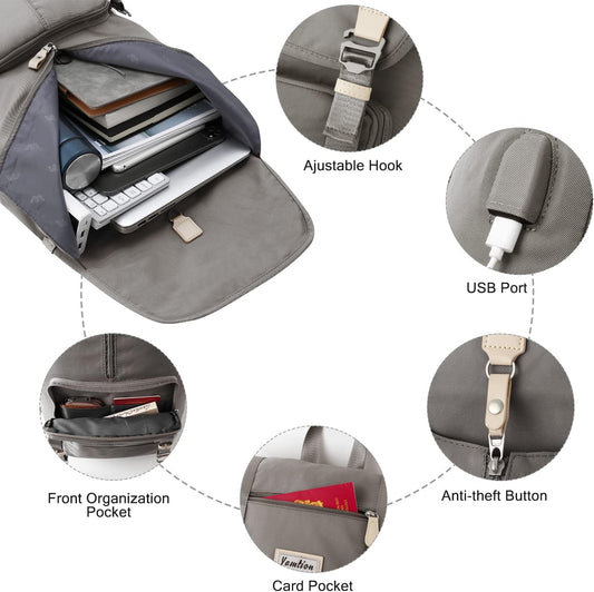 17" Laptop Backpack for Women & Men,Bookbag for Teen Girls & Boys Teenagers for College High School