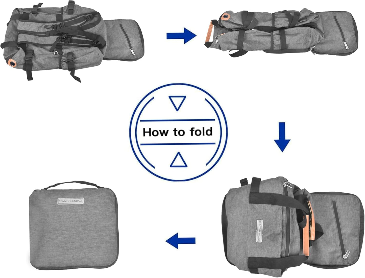 35L Foldable Waterproof Backpack For Outdoor Sports Travel Inside Wet Clothes Compartment Packable For Multiple