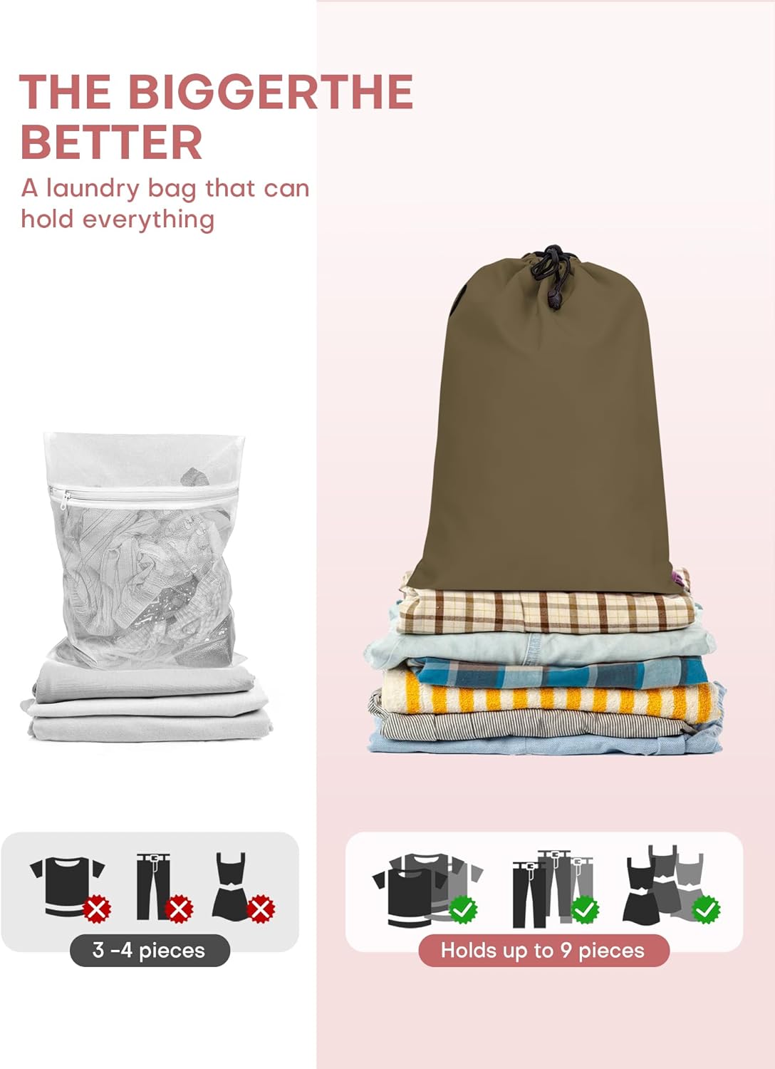 6 PCS Set Compression Packing Cubes for Travel, Lightweight Packing Organizer Bags Travel Essentials for Carry On, Suitcase,Home Closet - Brown