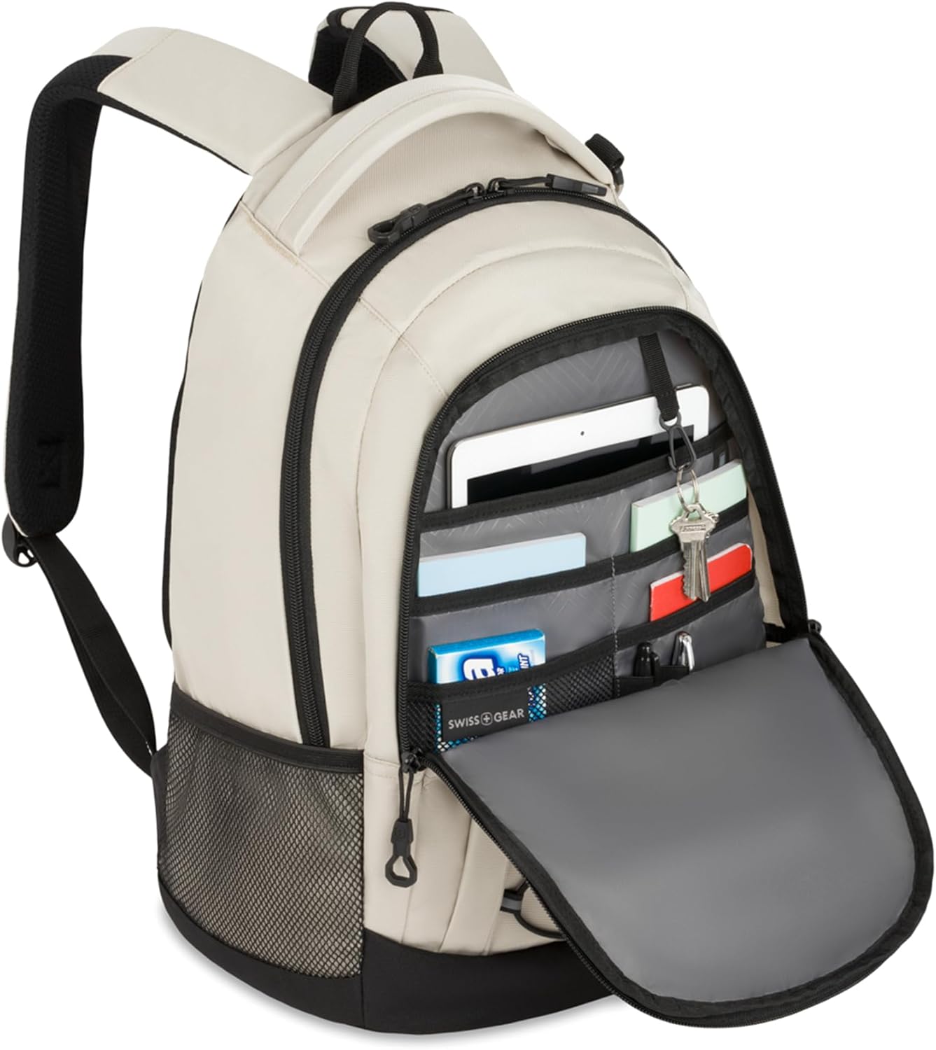 SwissGear 1186 Bungee Backpack, Black/Gold, 17-Inch