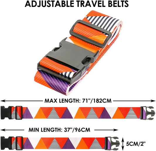 Adjustable Travel Luggage Strap Suitcase Belt Travel Bag Accessories 1.96 in W x 6.23 ft L