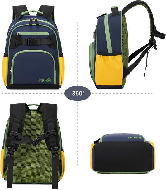 Lightweight Small Backpack for Kids Kindergarten Preschool Backpacks for Boys Ages 2-4-6 (Indigo)