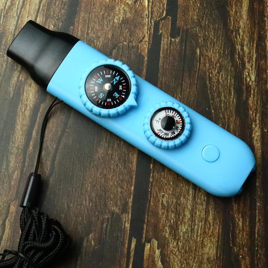 Emergency Survival Safety Whistle,Whistle for Kids with Lanyard,Compass,Thermometer,Ideal for Kayaking, Boating, Hiking, Camping, Climbing