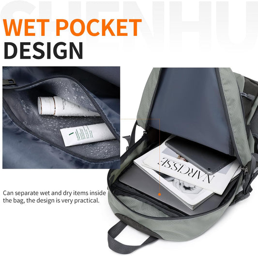 40L Hiking Backpack Lightweight Daypack Waterproof Travel Camping Backpack for Men Women Sport Packable