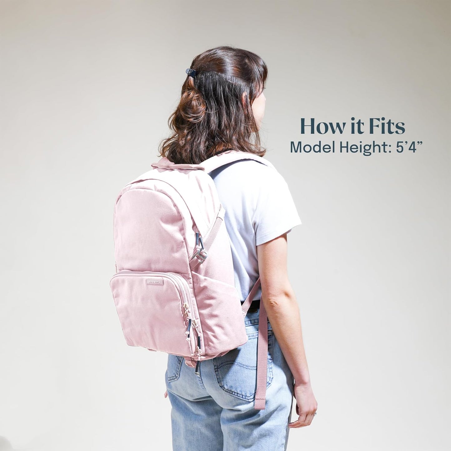 BREVITE - The Jumper - Compact Camera Backpacks for Photographers - A Minimalist & Travel-friendly Photography Backpack Compatible With Both Laptop & DSLR Accessories 18L (Blush Pink)