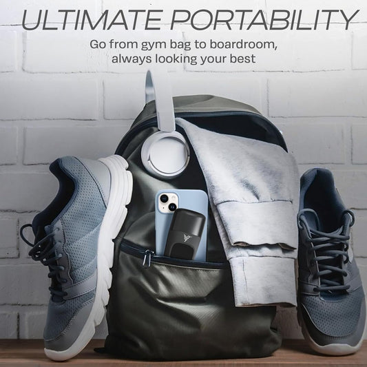 HUMMINGBIRD MK1 Compact Trimmer – Portable Electric Beard & Body Hair Trimmer for Men, Cordless USB-C Rechargeable, Face & Body Groomer, Travel Shaver, Travel Pouch, Great Gifts for Men, Dad, Husband