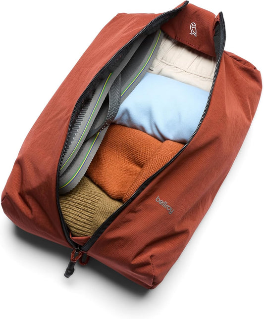 Bellroy Lite Packing Caddy 8L (Travel Organizer Packing Cube, Zip-up Storage Solution for Travel Near or far) - Clay