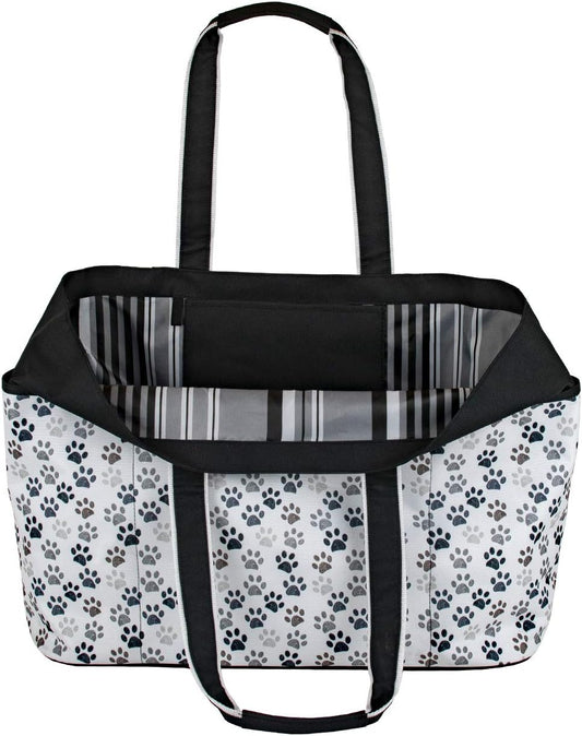 geckobrands Oversized Beach Tote – Large and Stylish Beach Bag with 4 Exterior Pockets and Zippered Internal Compartment