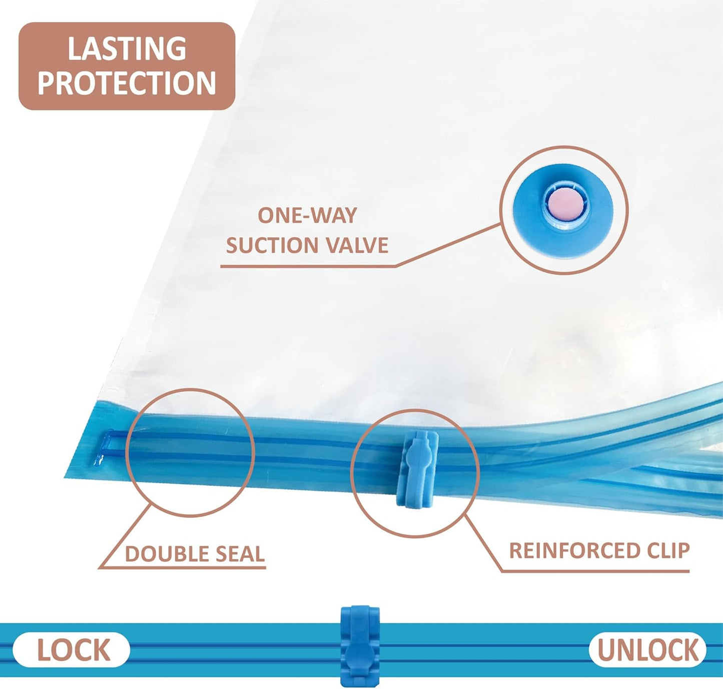 8 Pack XXL Jumbo Vacuum Storage Bags, Extra Large Vacuum Seal Bags for Comforters, Bedding, Blanket Storage, Giant Space Saver Bags for Huge Stuffed Toy(47.2x35 in)