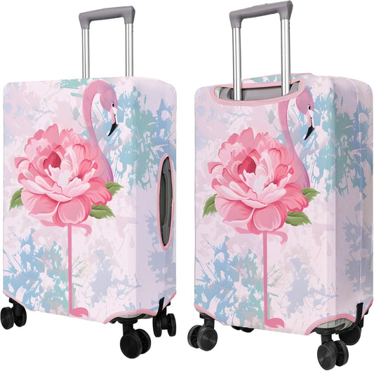 Travel Luggage Cover Suitcase Protector Fits 18-32 Inch Wheel Covers PatternedTravel Related Items Flower Luggage Protector Elastic M