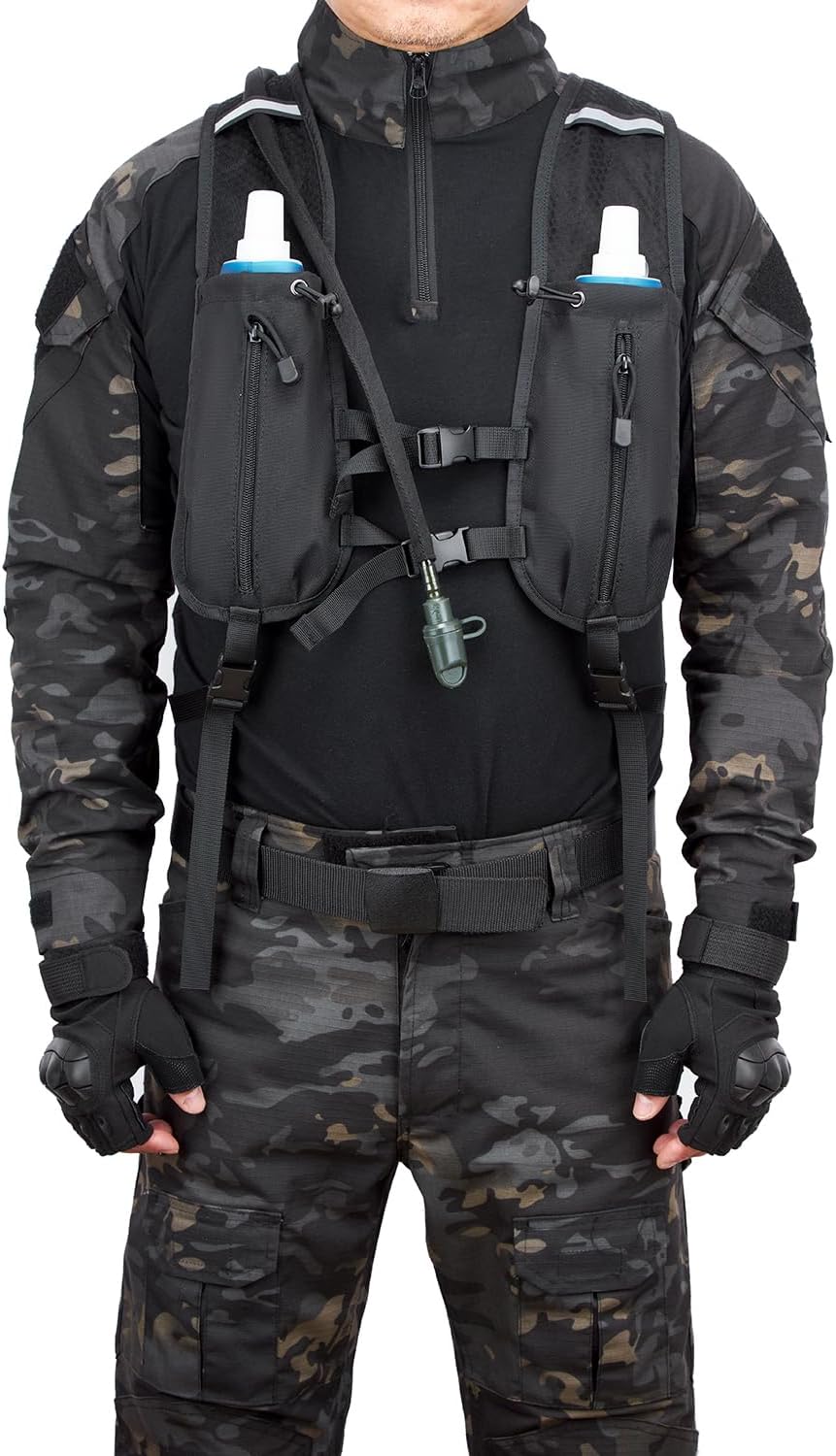 ATBP Insulated Hydration Pack Hiking Water Backpack Running Vest with 3L TPU Bladder Bag for Marathon Cycling Men