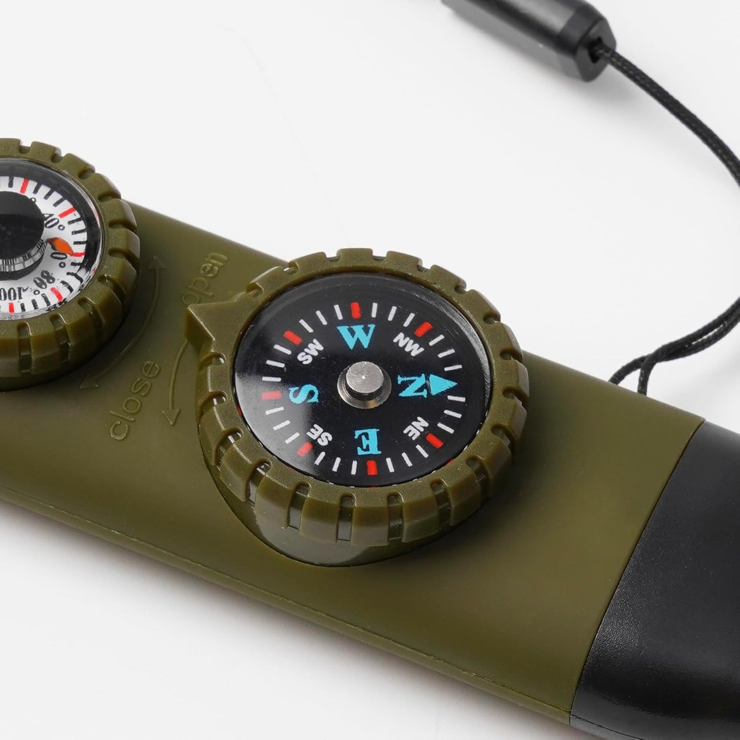 Emergency Survival Safety Whistle,Whistle for Kids with Lanyard,Compass,Thermometer,Ideal for Kayaking, Boating, Hiking, Camping, Climbing