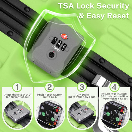 Krute Luggage 24 Inch Aluminum Frame Zipperless Suitcase with Spinner Wheels Checked Luggage PC+ABS Lightweight Hardshell