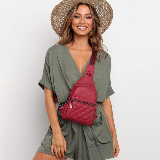 Sling Bag For Women Fanny Pack Crossbody Travel Shoulder Belt Bags Tote Backpack Purse Faux Leather