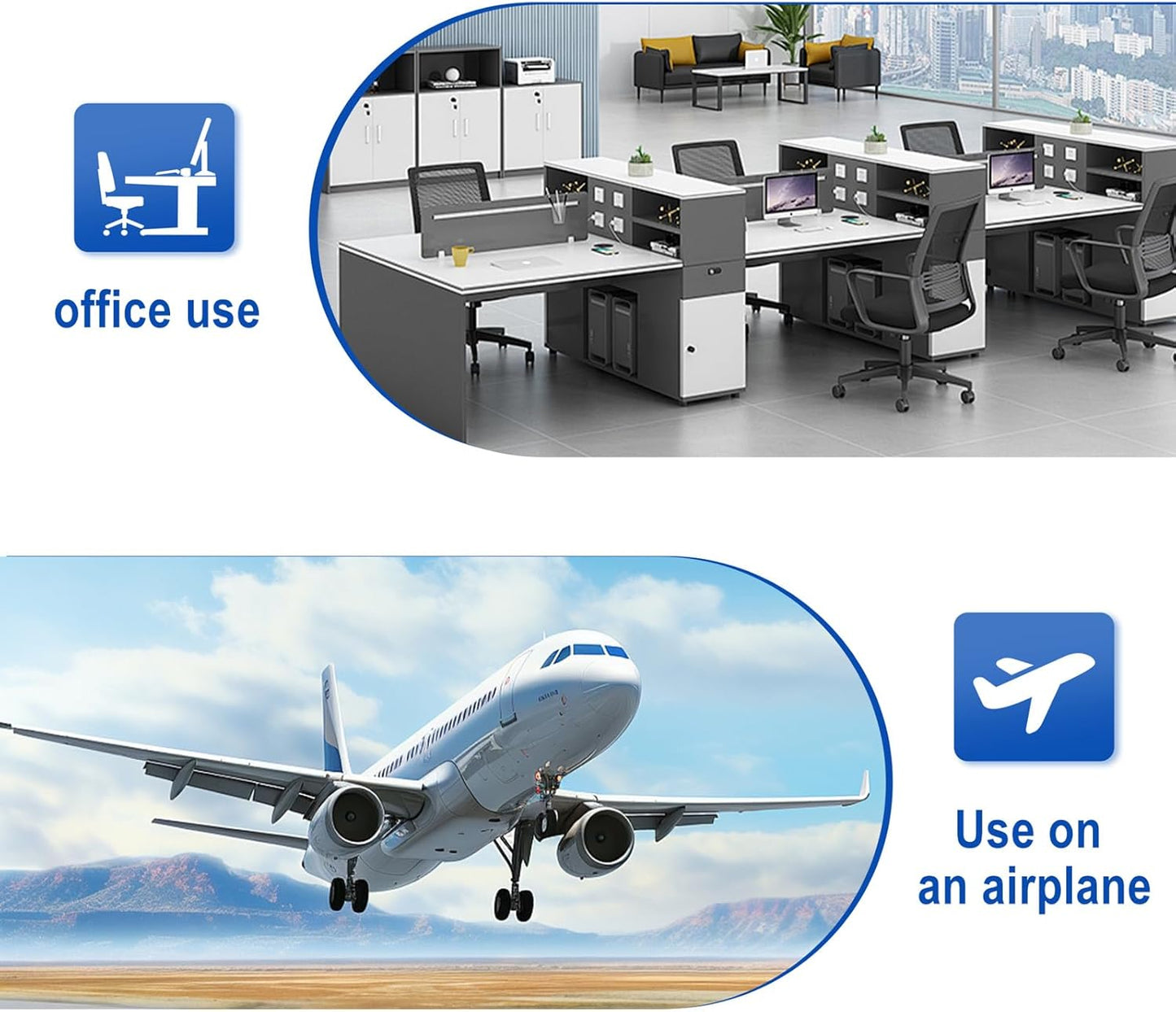 Airplane Footrest Hammock, Foot Hammock for Plane Travel, Portable Height Adjustable Travel Footrest Hammock Accessories, Lightweight Foot Hammock Suitable for Offices, Cars, and Airplanes