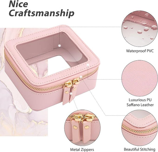 Aveniee Small Clear Makeup Bag, Mini Travel Toiletry Organizer TSA Approved - Image 2