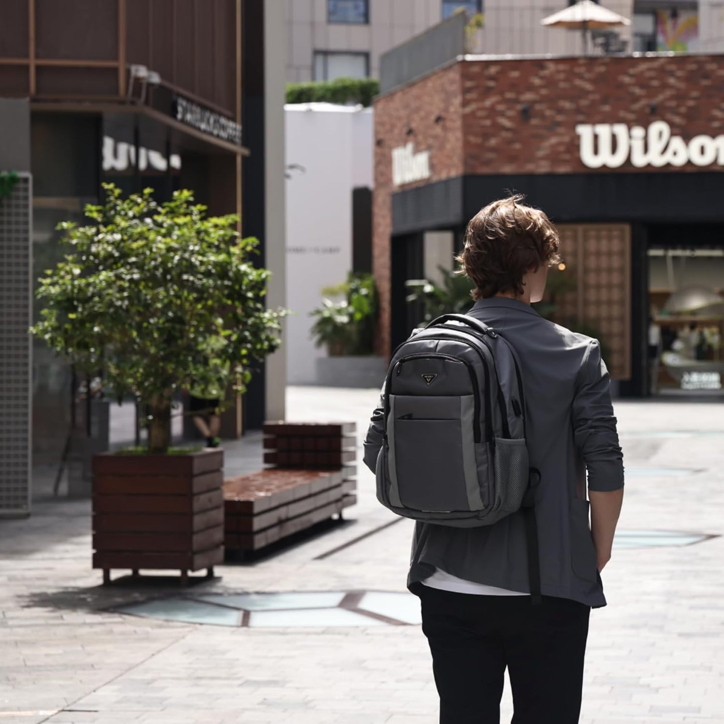 Multipocket TSA Travel Laptop Backpack for Men, Anti-Theft Business Daypacks, Airline Approved Personal Item Work Bag,Water Resistant 16 Inch Work Computer Backpack