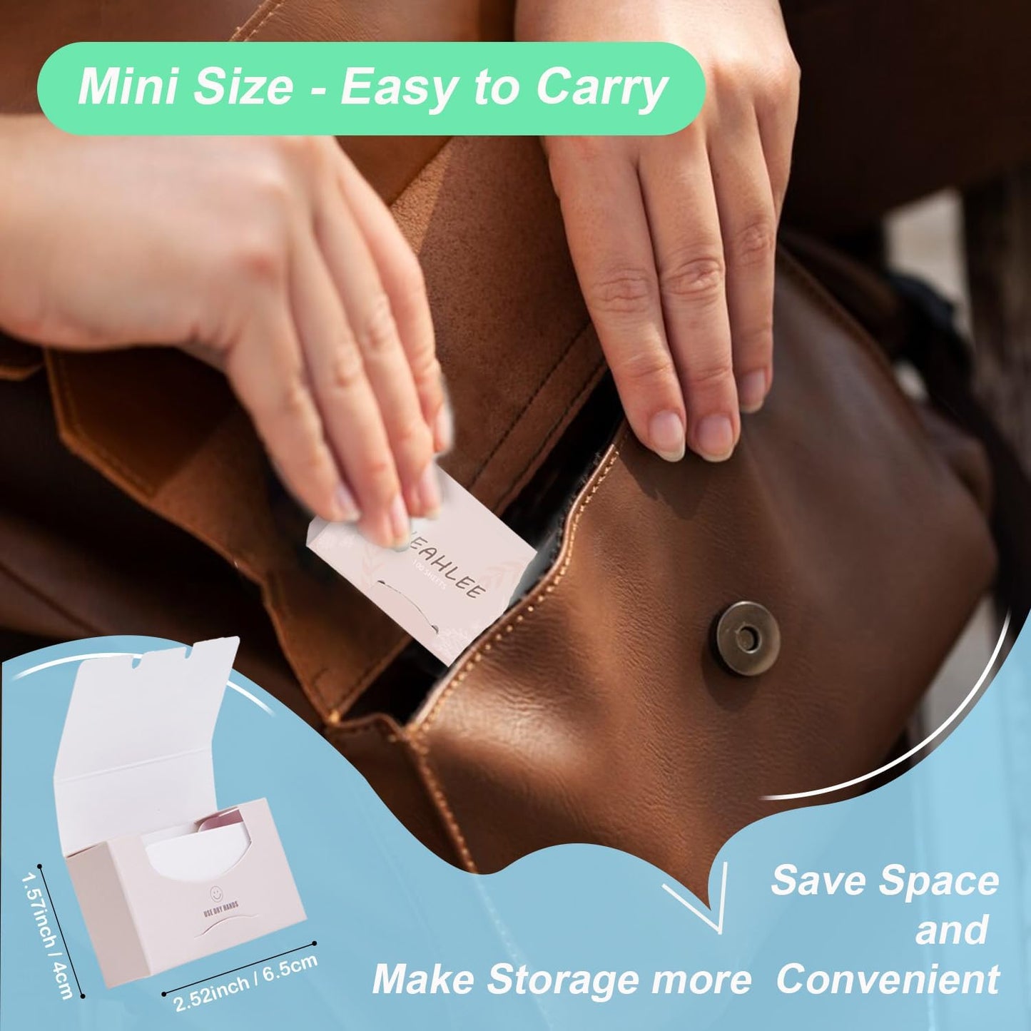 500 Sheets Disposable Paper Soap Sheets for Travel, 5 Boxs Mini Portable Hand Paper Soap for Hand Washing During Camping, Hiking, and School Activities