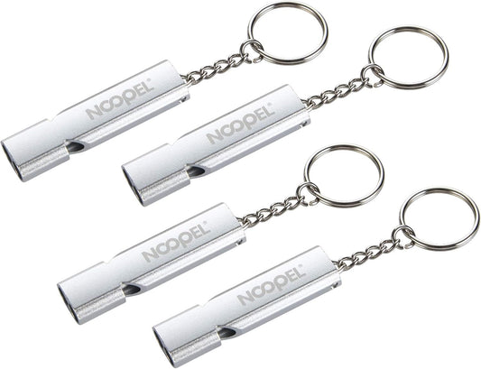 Noopel Emergency Whistles Lifeguard Safety Whistle with Lanyard and Keychain for Outdoor Camping Hiking Boating Backpacking Fishing Kayak Kids Rescue Signaling Loud Survival Whistle
