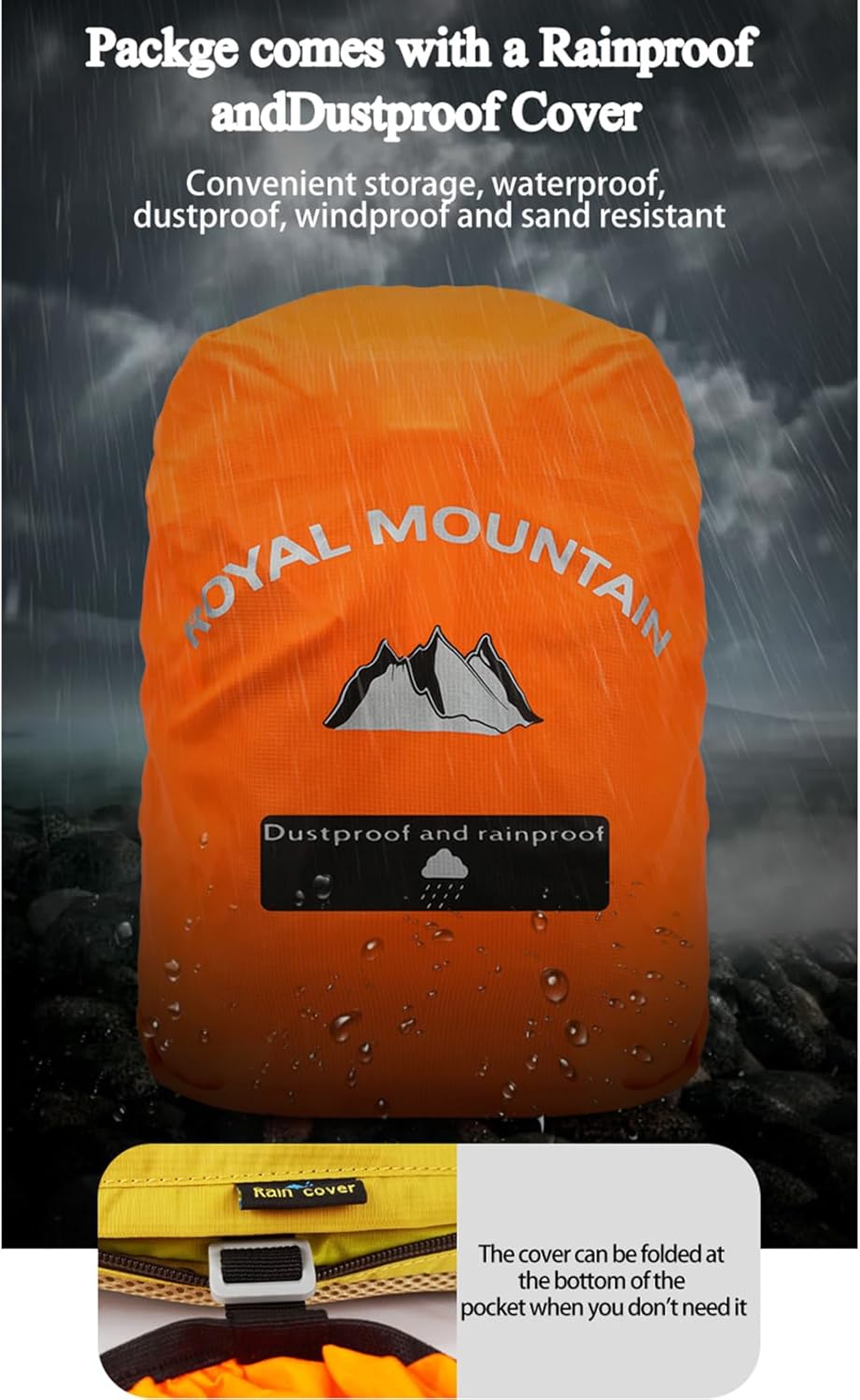 Small Hiking Backpack, 20L Lightweight Travel Backpacks For Men Women, Water Resistant Outdoor Day Pack, Ultralight Camping Daypack Backpacks, Durable Hiking Backpack Fit For Camping.(With Rain-cover)