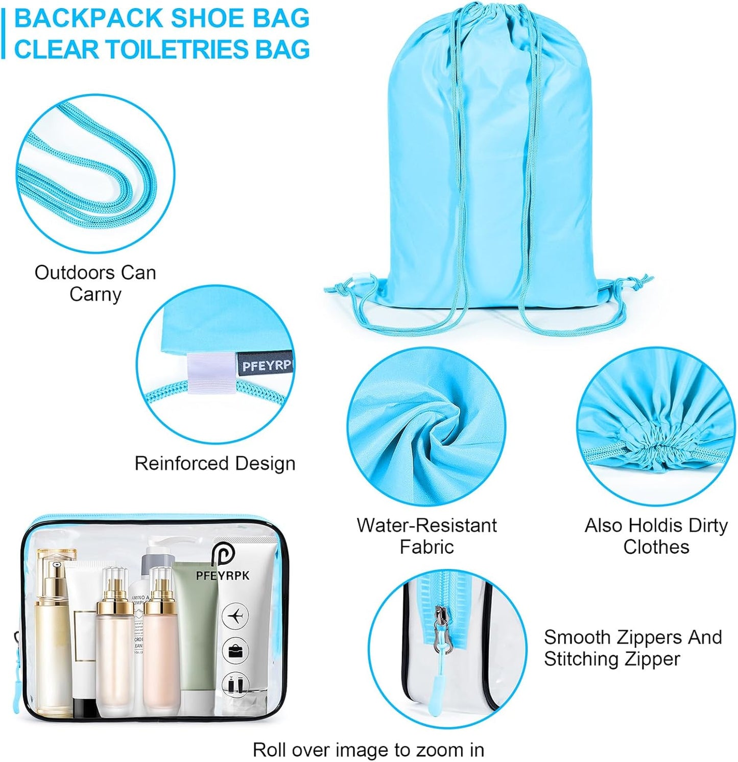 7 Set Compression Packing Cubes Packing Organizer for Travel,Travel Accessories for Carry on Luggage Suitcase Backpack Expandable Organizers