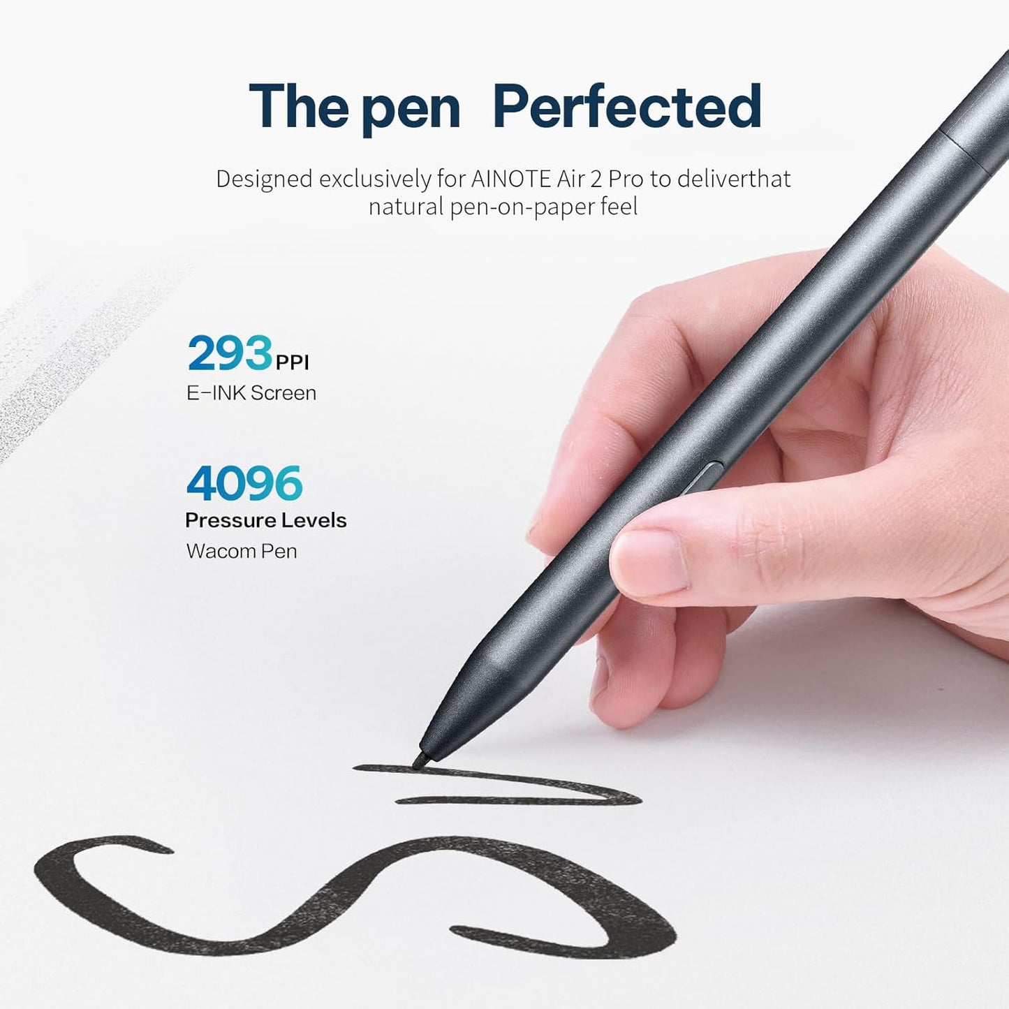 AINOTE Air 2, 8.2-inch AI Note-Taking Tablet E Ink Tablet with 24 Level Adjustable Light,Electronic Notebook with Pen,Voice-to-Text Transcription, Multi-Languages Chatgpt Support, for Meetings,Study.