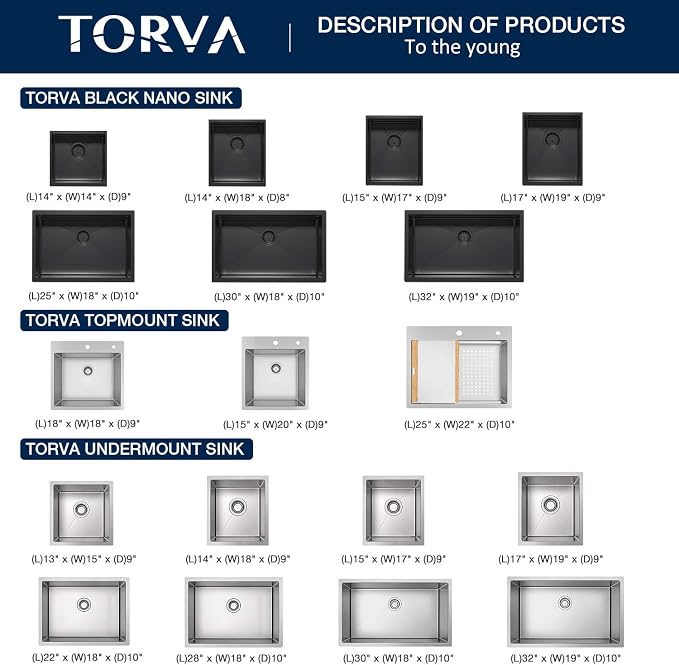 TORVA 22-Inch Undermount Kitchen Sink, Premium 304 Stainless Steel Bar Sink - Image 7