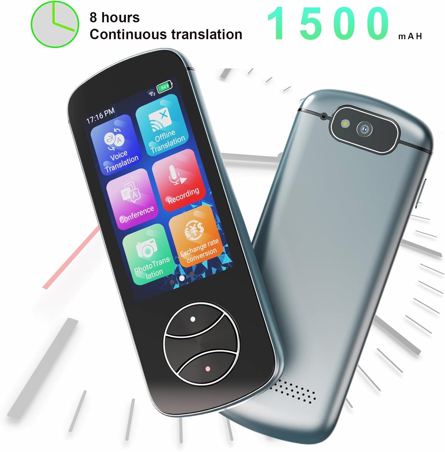 Language Translator Device No WiFi Needed, AI Translator Two Way Real Time Voice Translation with 137+ Languages, Offline/Photo Translation for Travel Business Learning