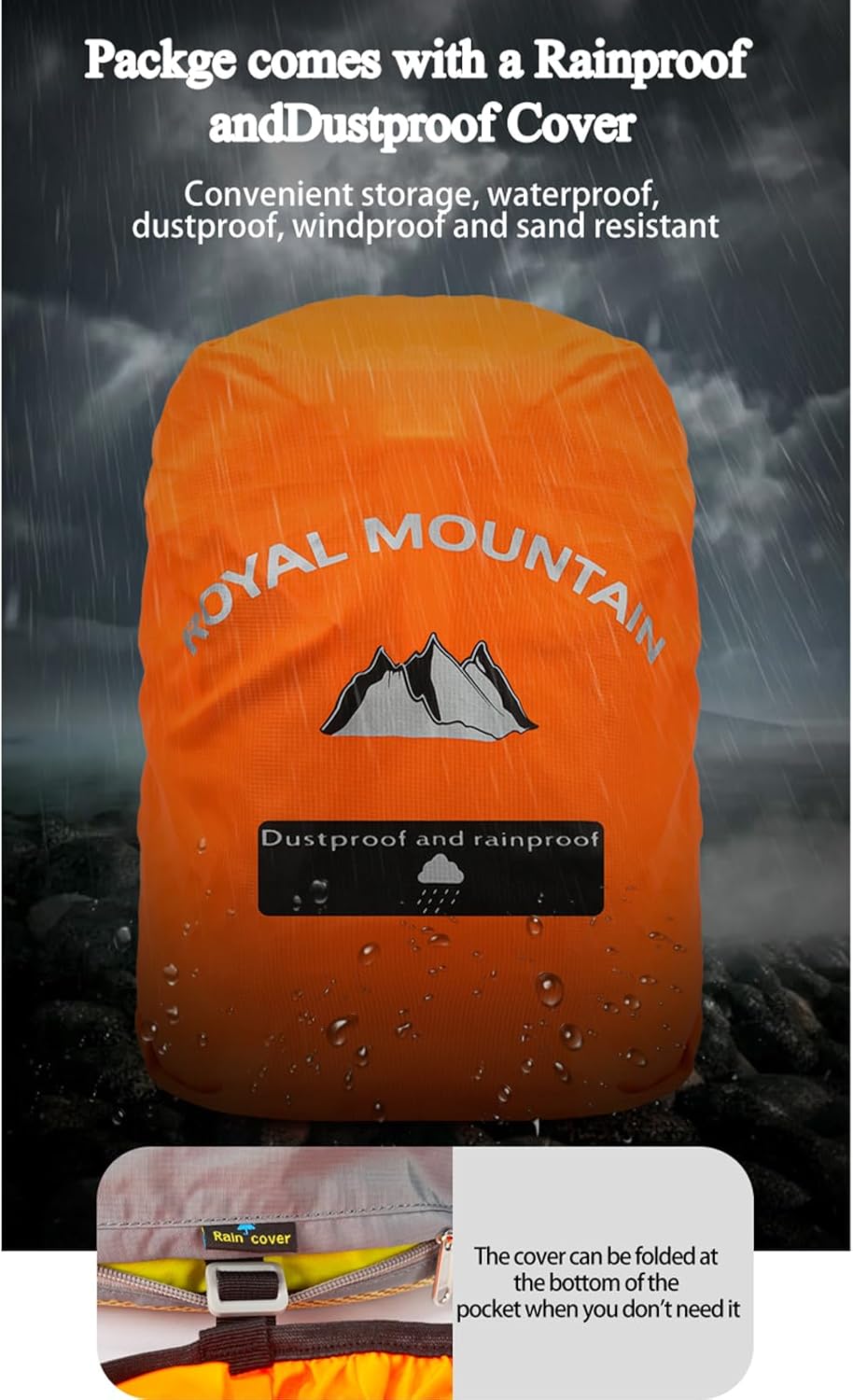 Small Hiking Backpack, 20L Lightweight Travel Backpacks For Men Women, Water Resistant Outdoor Day Pack, Ultralight Camping Daypack Backpacks, Durable Hiking Backpack Fit For Camping.(With Rain-cover)