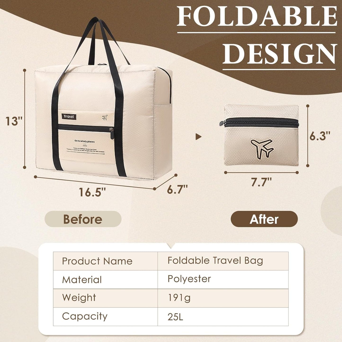 Merax Luggage Set 3 Piece Glossy PC Suitcases with Spinner Wheels, Built-In TSA Lock, 20" Carry-On Airline Approved 24" Checked Luggage, Foldable Duffel Bag for Travel (Gradient Color)