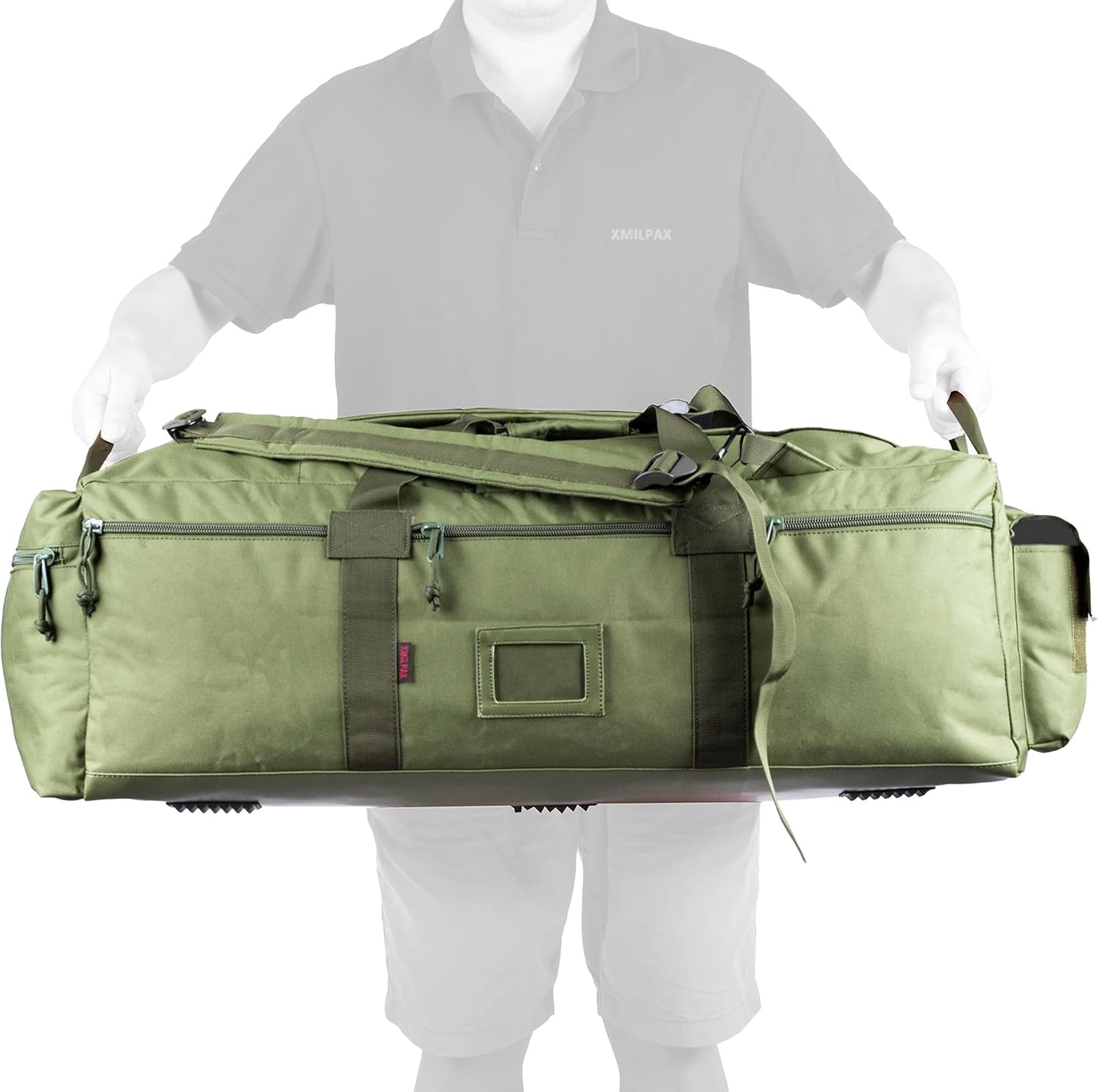 Large Military Duffle Bag Tactical Gear Load Out Bag Deployment Cargo Bag Travel Sports Equipment Duffel Luggage Bag with Backpack Straps 90L