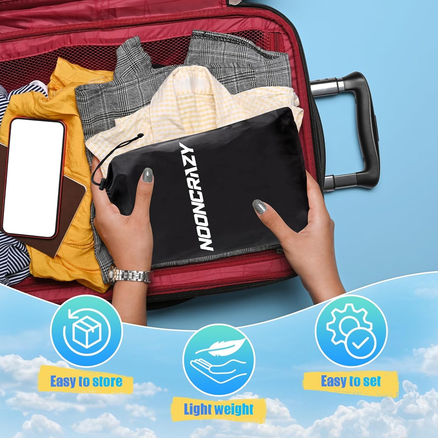 Airplane Foot Hammock, No Collapse Foot Rest for Plane Travel with Extended Adjustment Strap, Portable Desk Foot Hammock with Thickened Foam, Foot Sling Travel Essentials to Relax Your Feet(Gray)