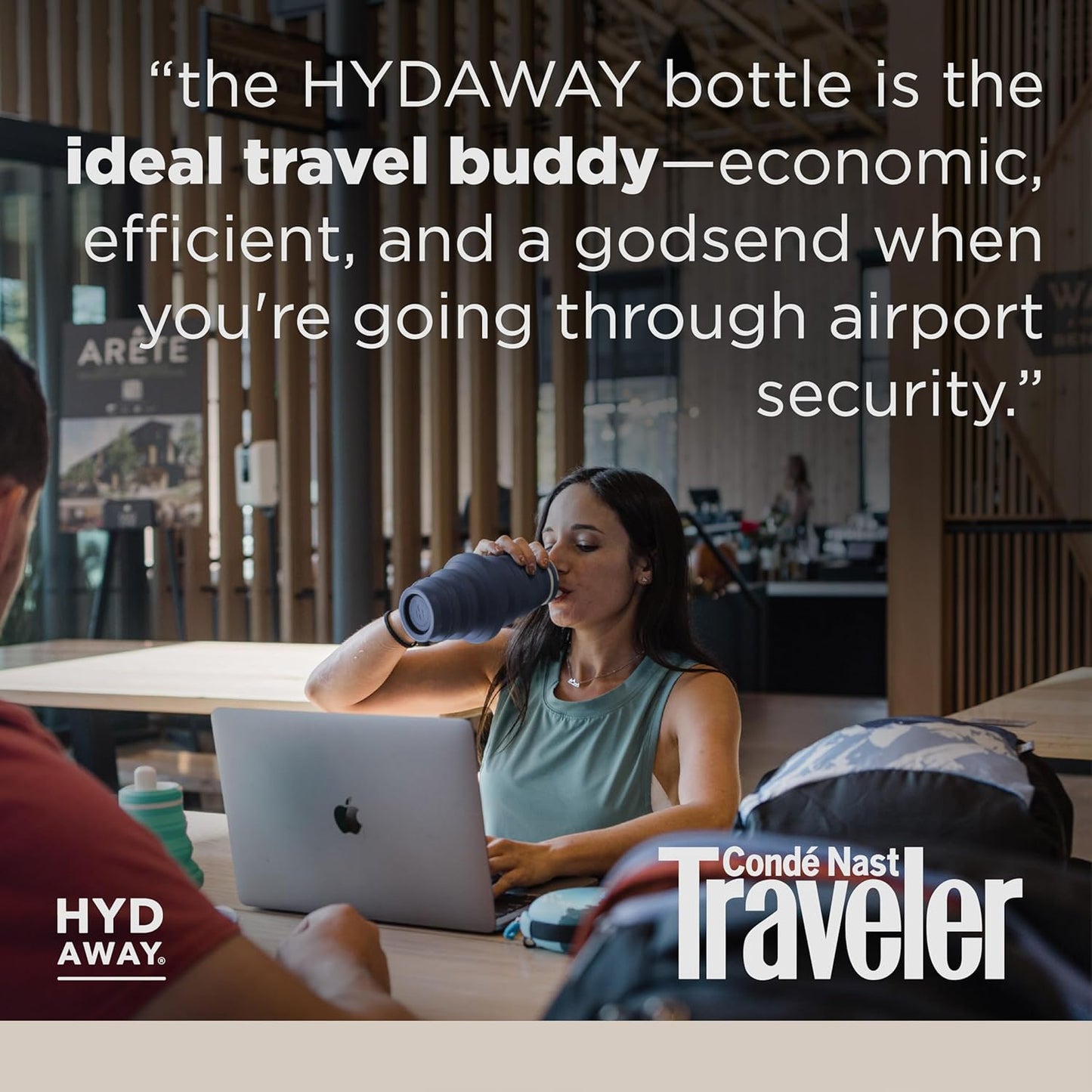 HYDAWAY 25oz Collapsible Water Bottle - BPA-Free, Leakproof, Lightweight, and Space-Saving - Perfect for Hiking, Travel, and All-Day Hydration