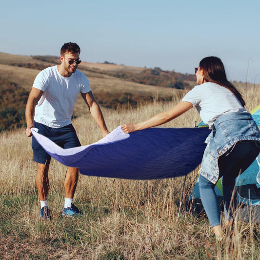 Outdoor Waterproof Blanket, Foldable Fleece Stadium Blanket for Outdoor Sports Event, Camping, Concerts, Car, Pet, Picnics - Windproof, Wearable, Machine Washable 80" x 58"