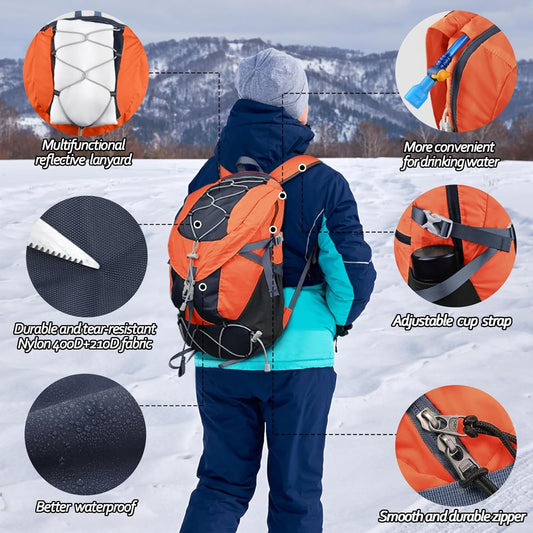 Seektop 20L Ultra Lightweight Waterproof Hiking Backpack Small Outdoor Foldable Day Pack for Women Men