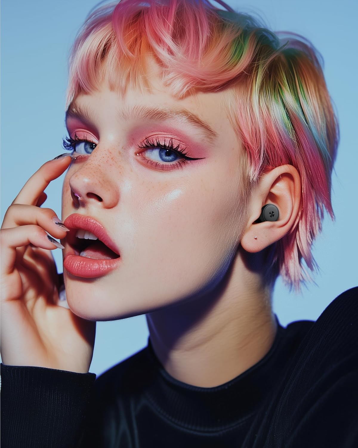 45dB Ear Plugs for Sleeping 0.1oz Ultra-Comfy Noise Cancelling Ear Plugs for Concerts, Deep Focus, Travel, Noise Reduction Ear Plug with 8 Ear Tips Reusable Earplugs with Carry Case Black