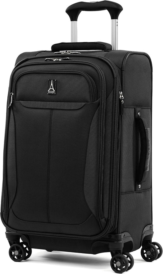Travelpro Tourlite Softside 3-Piece Set, Expandable Luggage with 4 Spinner Wheels, Lightweight Suitcase, 21" Carry-On, 25" Checked Medium, 29 Check Large, Black