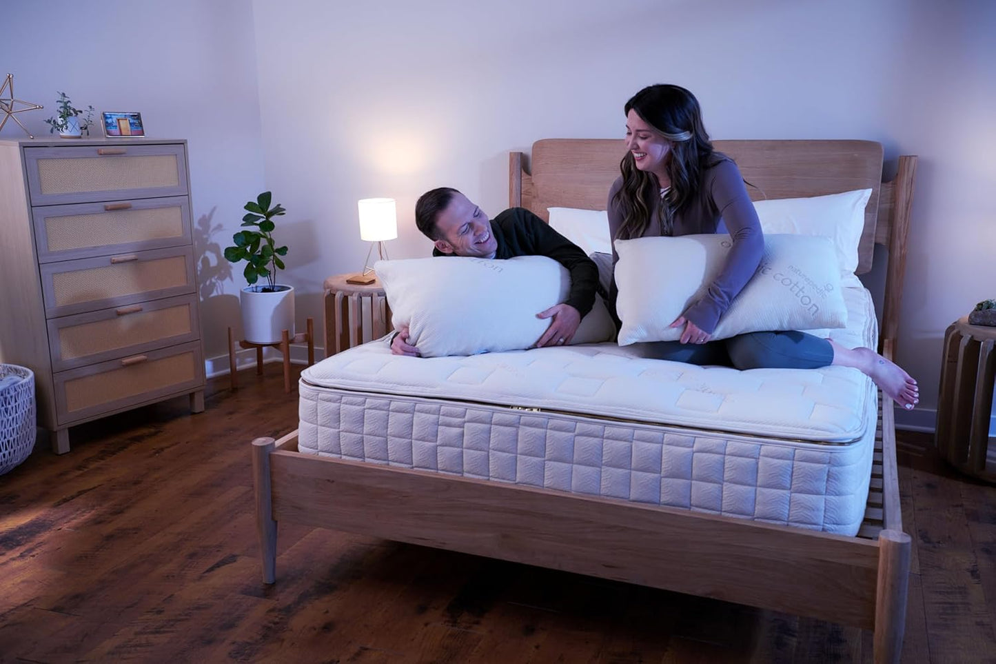 Naturepedic Organic Latex Pillow - King Bed Pillow with Soft Comfort - Luxury Pillow with Adjustable Fill for Comfortable Sleeping, Back Support and Neck Pain Relief