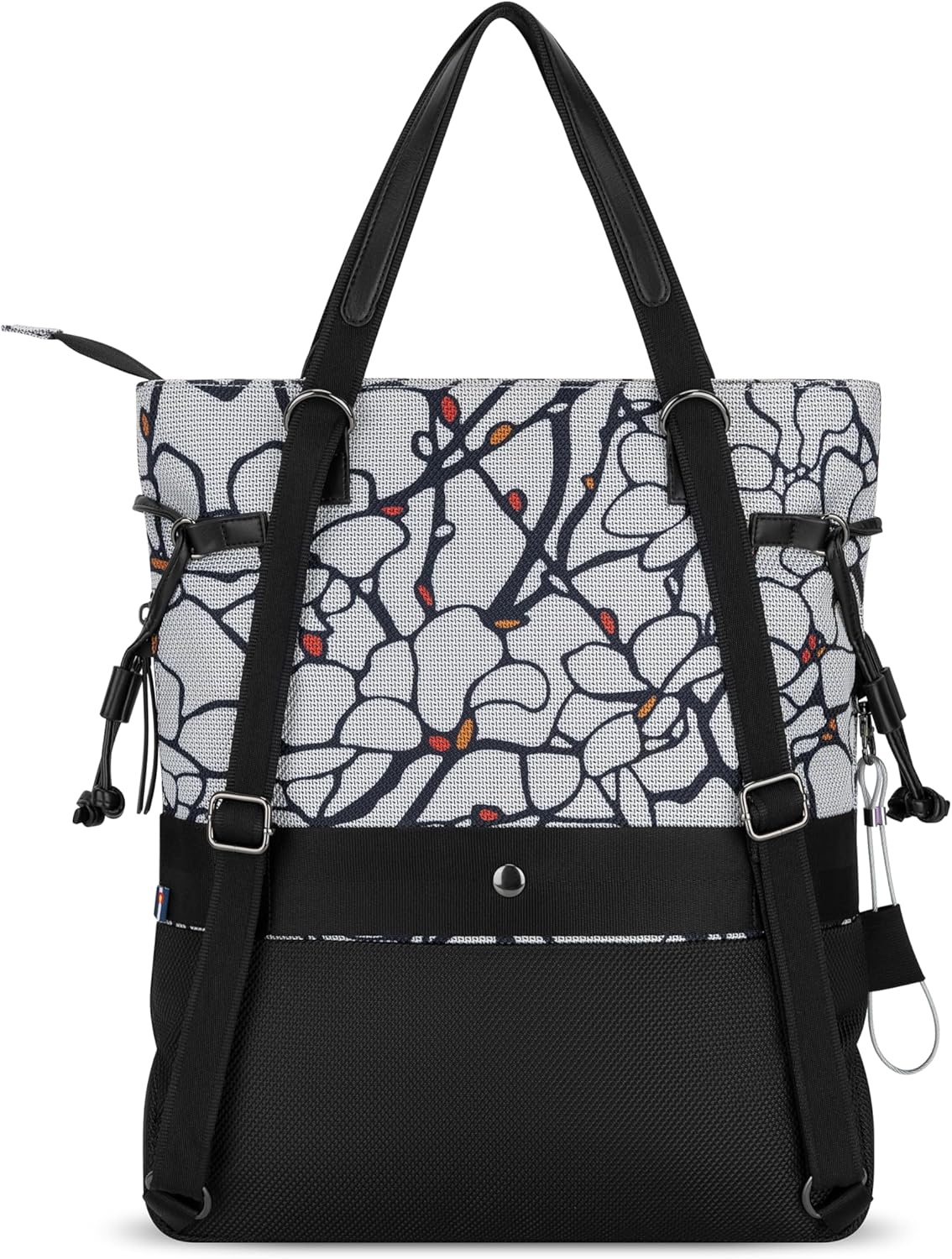 Sherpani Tempest, Anti Theft Convertible Backpack Tote, 14L Travel Backpack, Travel Gifts for Women, Handbags, RFID Protection, Metal Hardware, Fits 15” Laptop (No Sleeve) (Sakura)