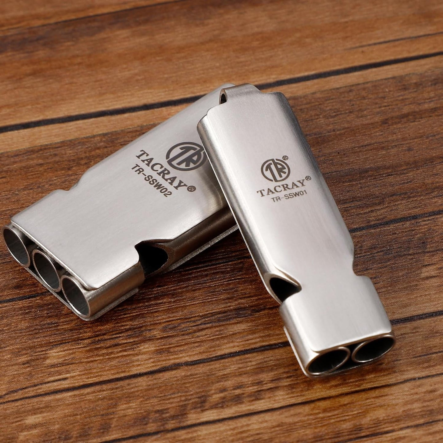 TACRAY Emergency Whistles Lifeguard Safety Whistle with Neck Chain and Keychain for Outdoor Camping Hiking